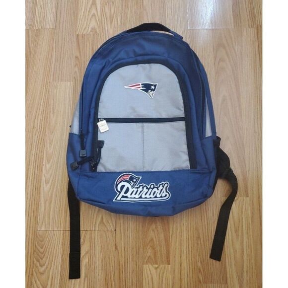 NWOT New England Patriots NFL Backpack Bookbag Embroidered Logo